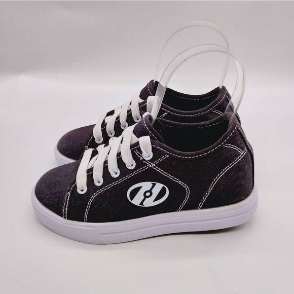 Heelys Black‎ Canvas Skate Sneakers Youth Kids Size 1 Heelys, Skates, Shoes - Picture 1 of 7